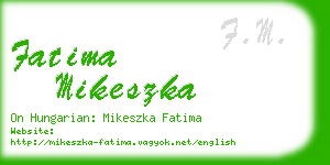 fatima mikeszka business card